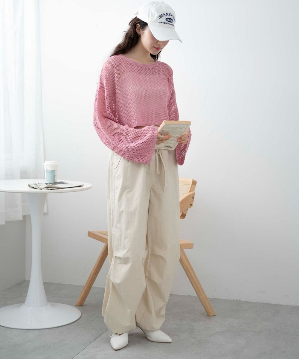 WEGO ショートメッシュニットプルオーバー 