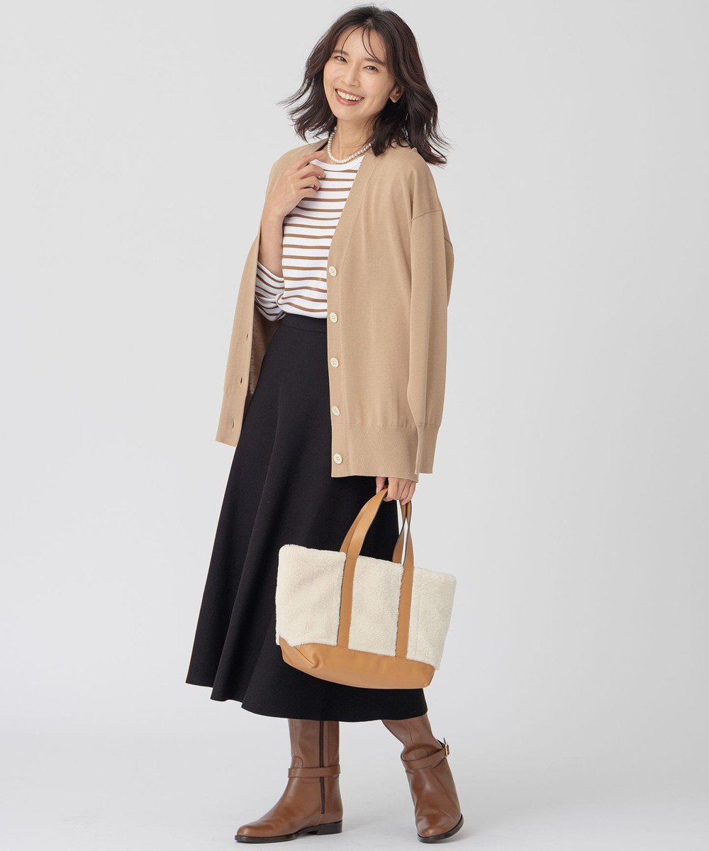 23区 S ヴィスコースストレッチ フレア スカート 