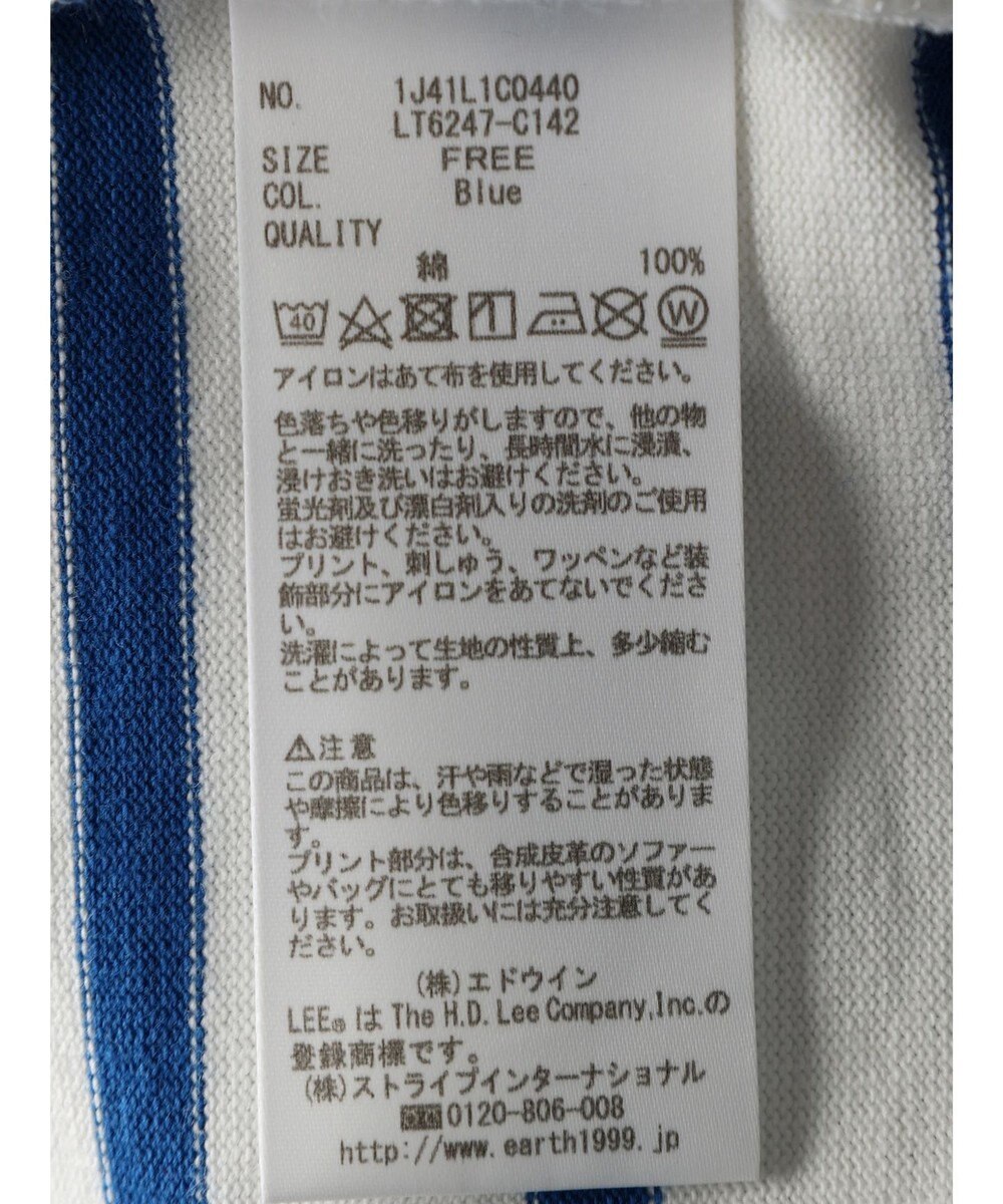 earth music&ecology Ｌｅｅ×ｅ．ｍ．ａ．ｅ　ＢＯＲＤＥＲ　Ｌ／Ｓ　ＴＥＥ 