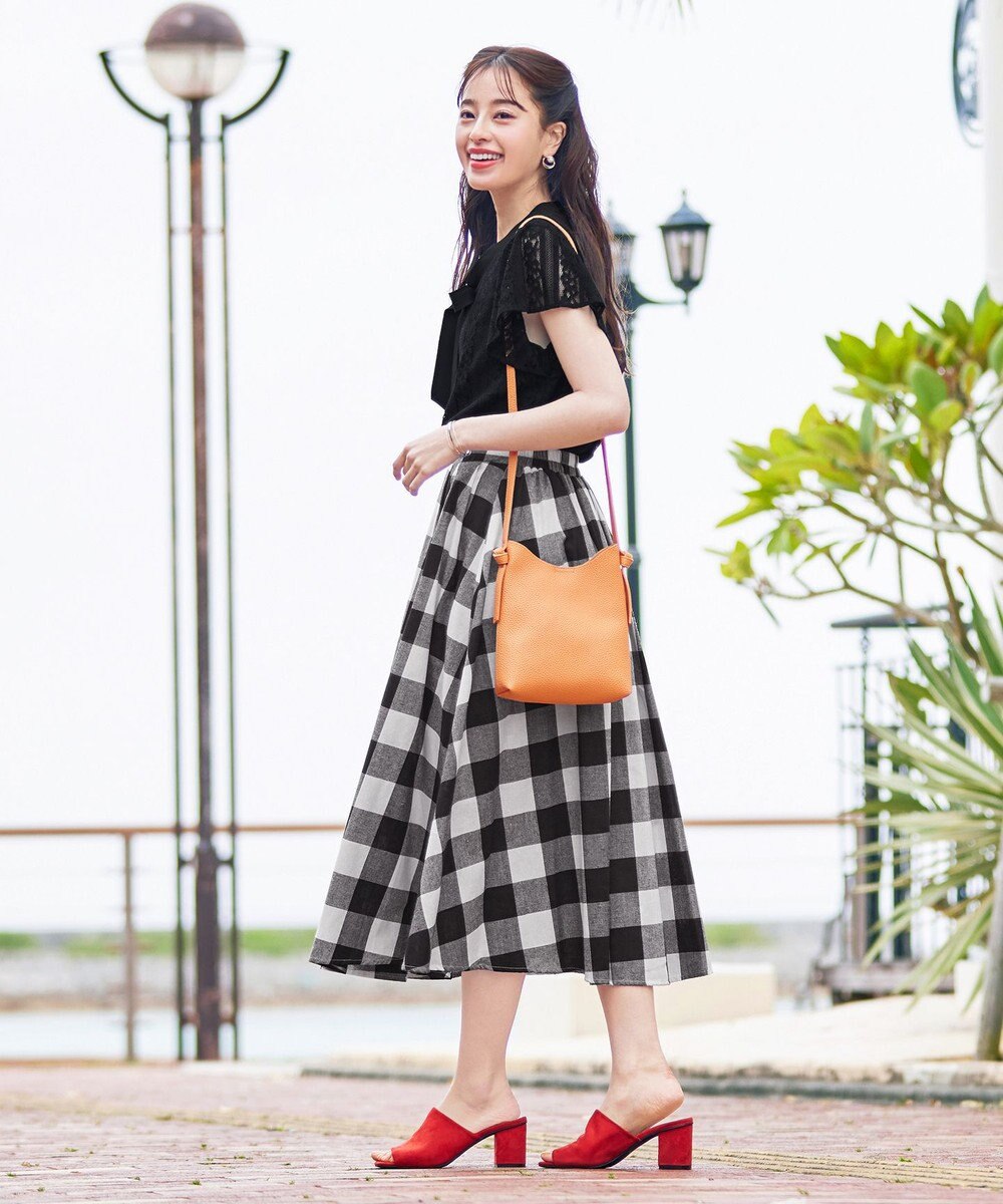 Tiaclasse 【洗える】幅広く活躍が期待できるボウタイレースブラウス 