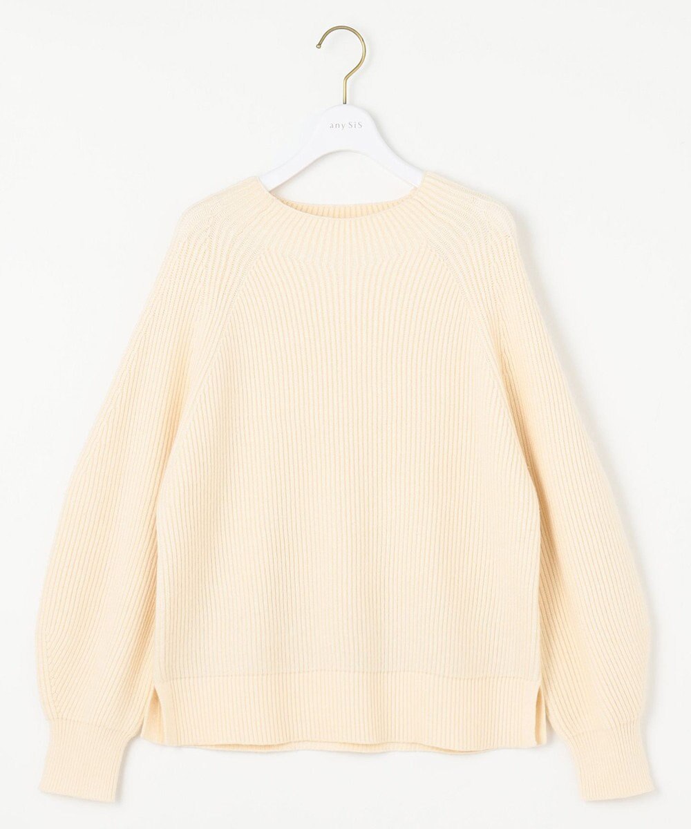 ANY SIS 【大人百花掲載 ヨンアさん着用】冬のシャルマン ラグランスリーブ ニット 