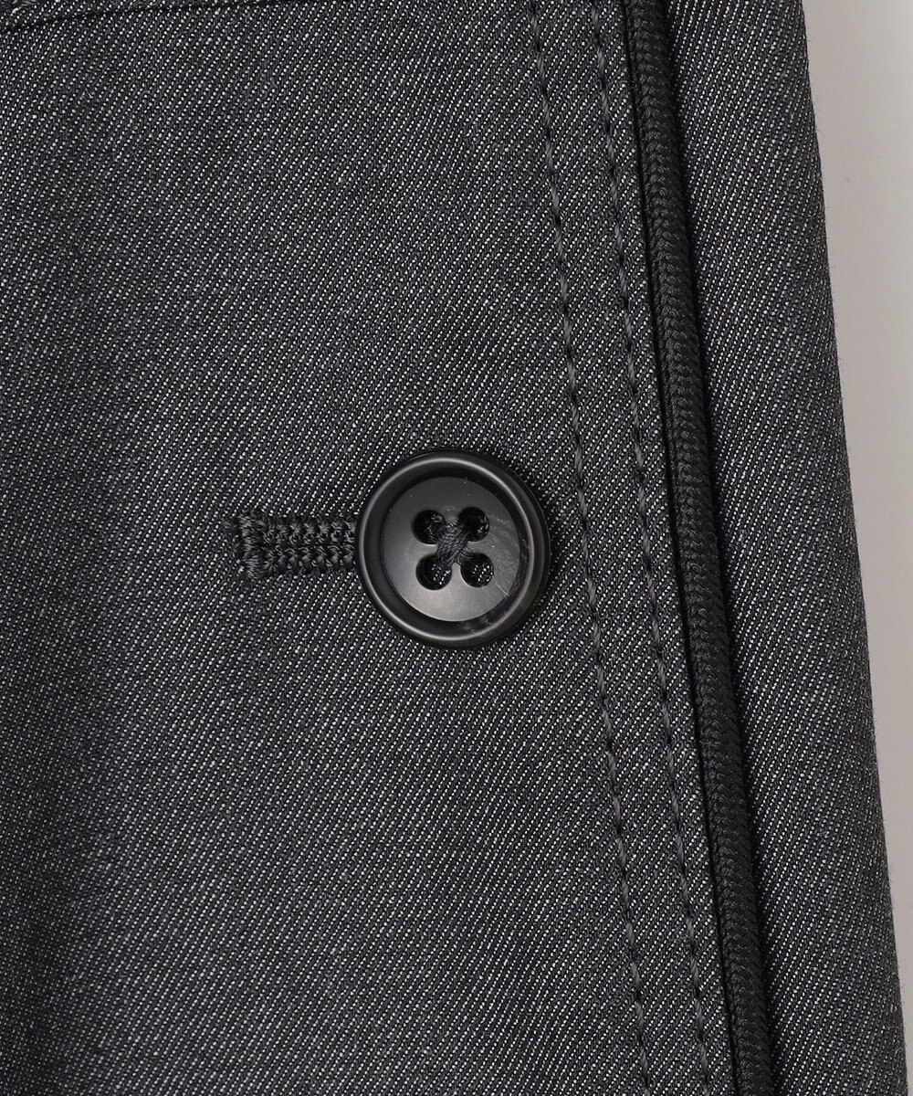 J.PRESS LADIES L 【洗える・防シワ・速乾】ツイルシャンブレー ワイド パンツ 