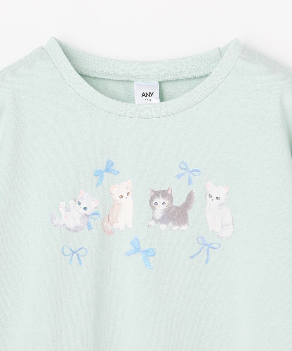 ANY KIDS 【綿100%】ネコアソート 長袖Tシャツ 