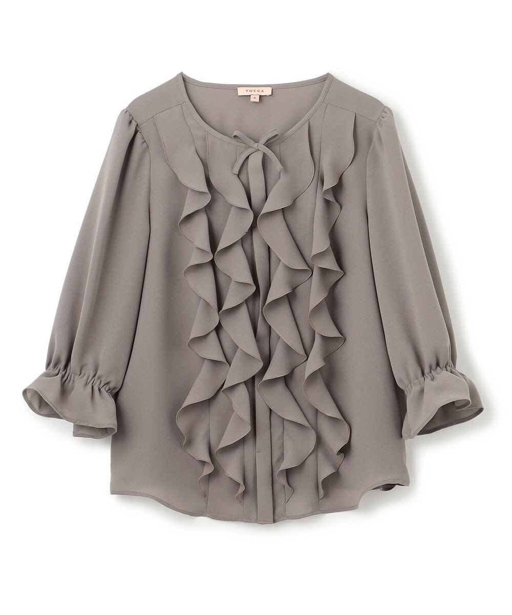 TOCCA 【消臭・洗える】PROMISE RIBBON FRILL ブラウス 