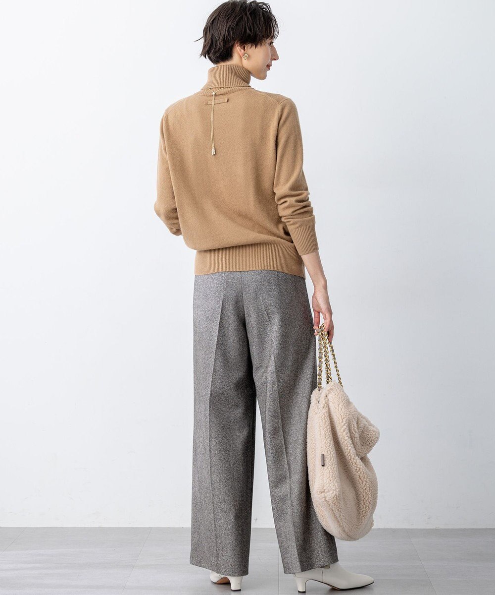 23区 L 【滝沢眞規子さん着用/Oggi掲載/洗える】ピュアカシミヤ タートルネック ニット 