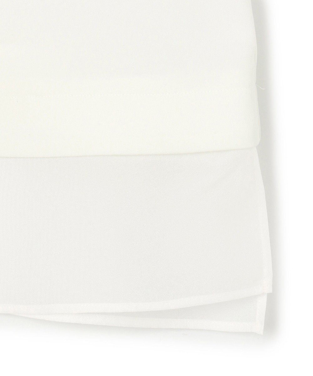 23区 【吸水速乾/UVカット/接触冷感】ストレッチジョーゼット シアーコンビ カットソー 