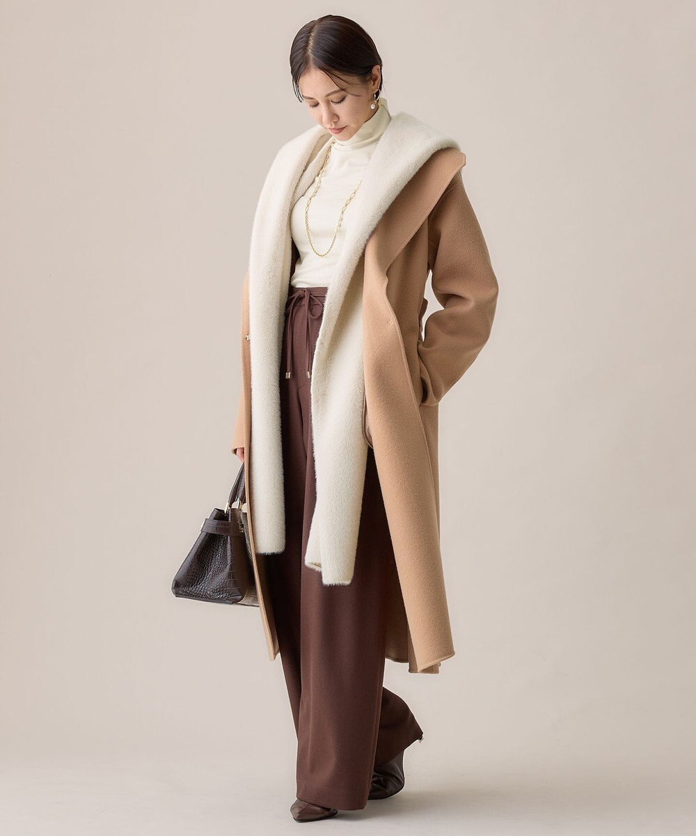 自由区 ウールサキソニーワイド パンツ 