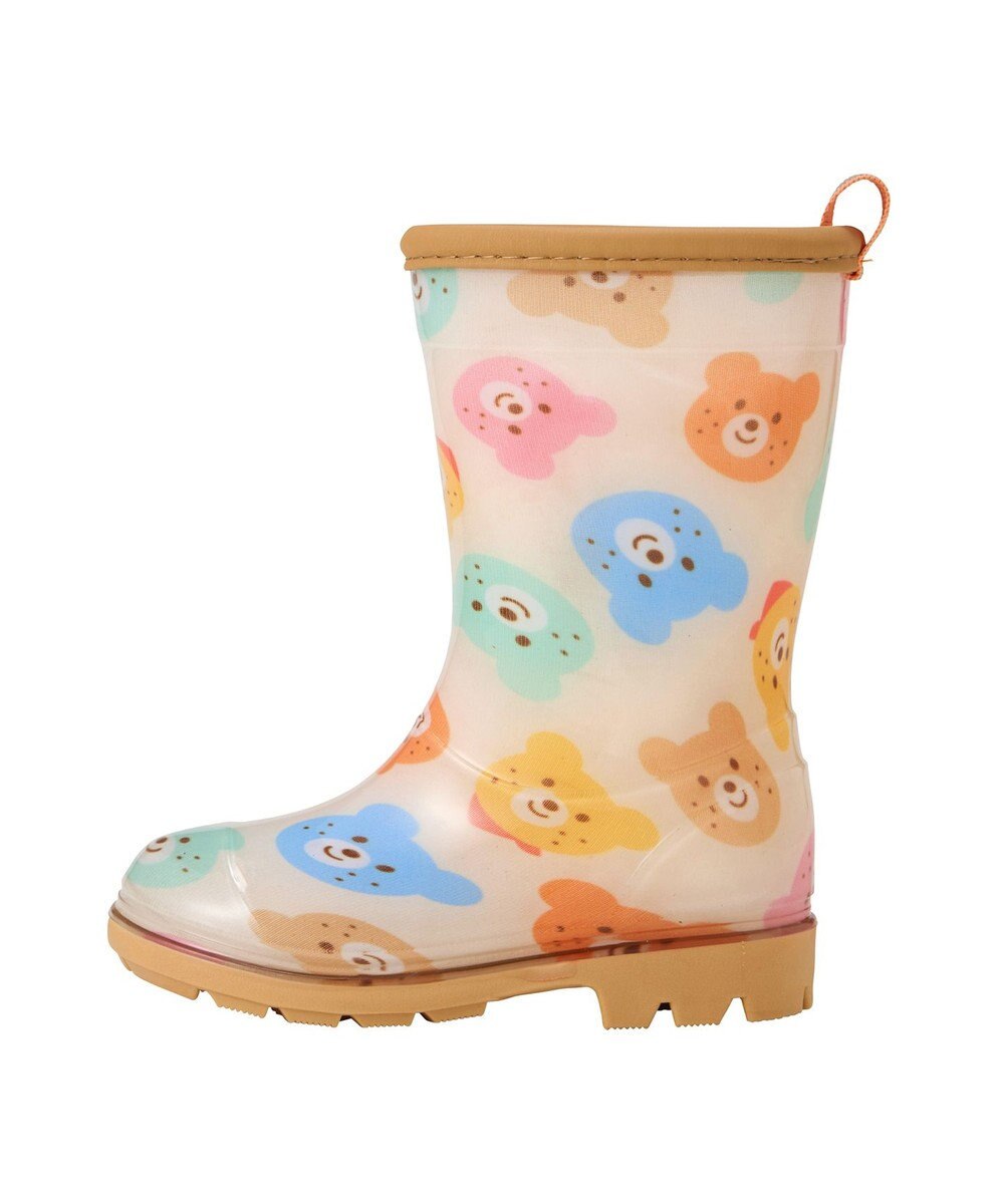 MIKI HOUSE HOT BISCUITS 【13-18cm】 カラフルビーンズ 総柄レインブーツ 