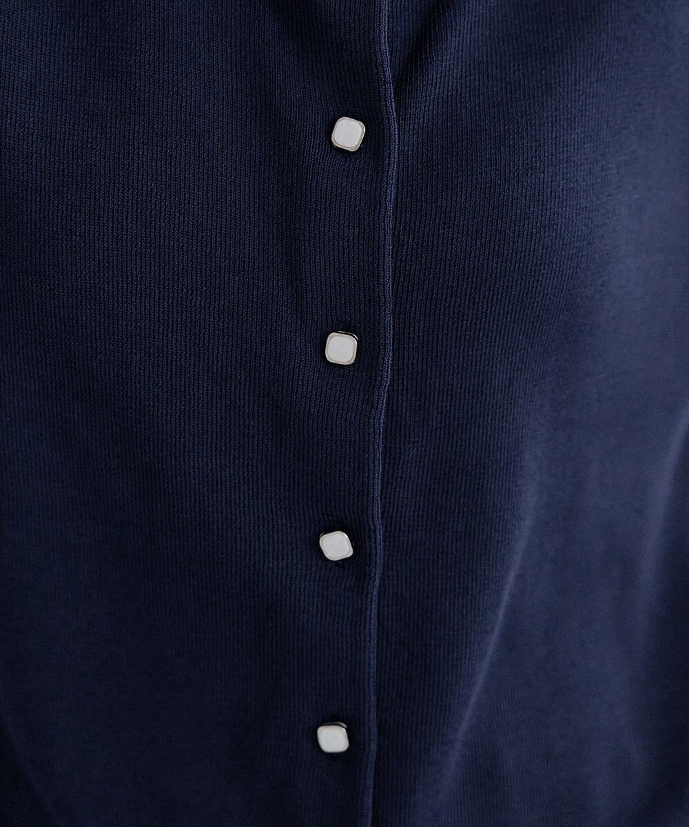 Tiaclasse  【洗える】ハーフスリーブサマーニットカーディガン 