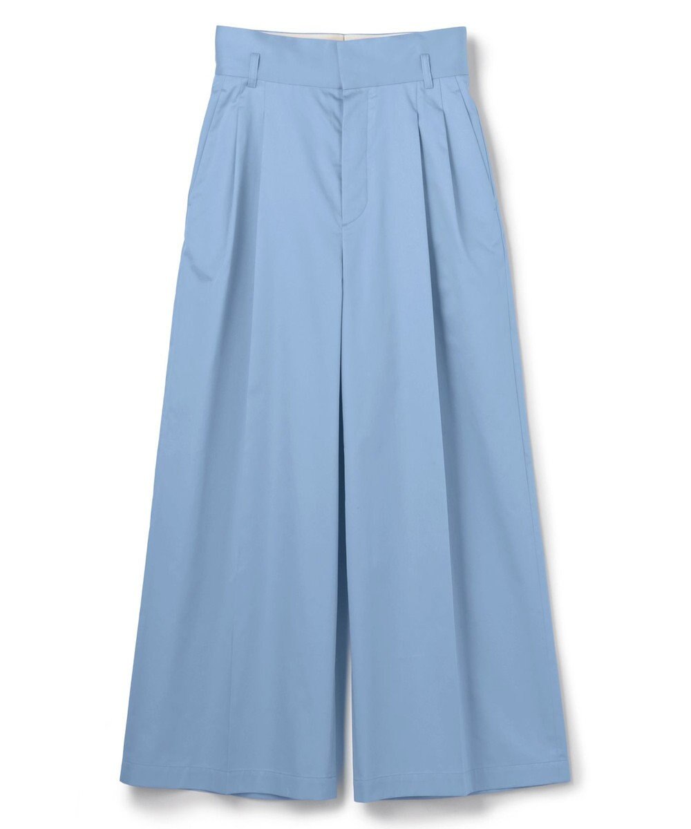 uncrave コットンクロスプレーン ワイドトラウザー 