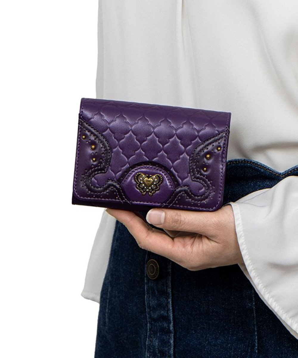 ANNA SUI エレノア 内Lファスナー二つ折り財布 