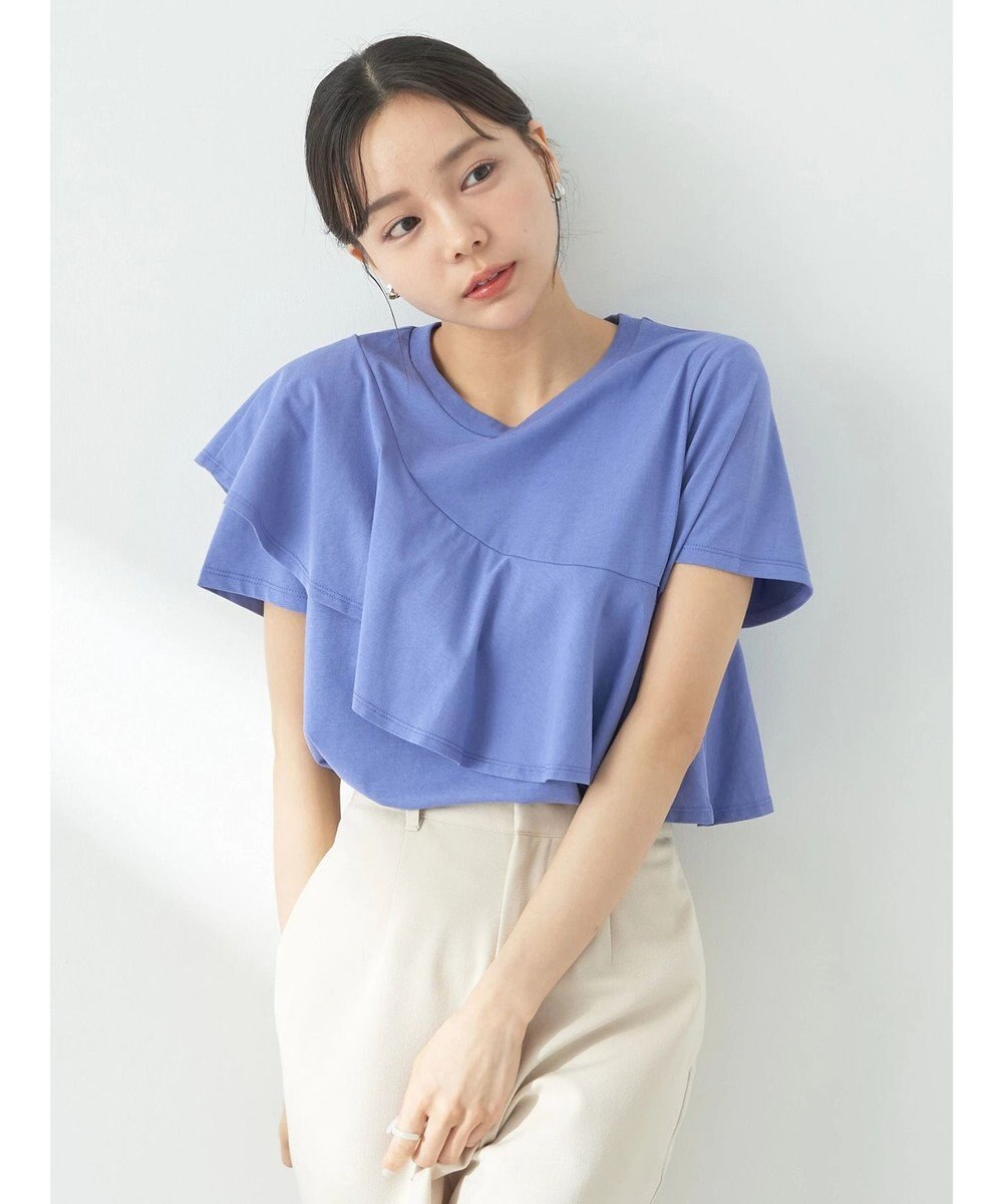 earth music&ecology フロントフリルプルオーバー 