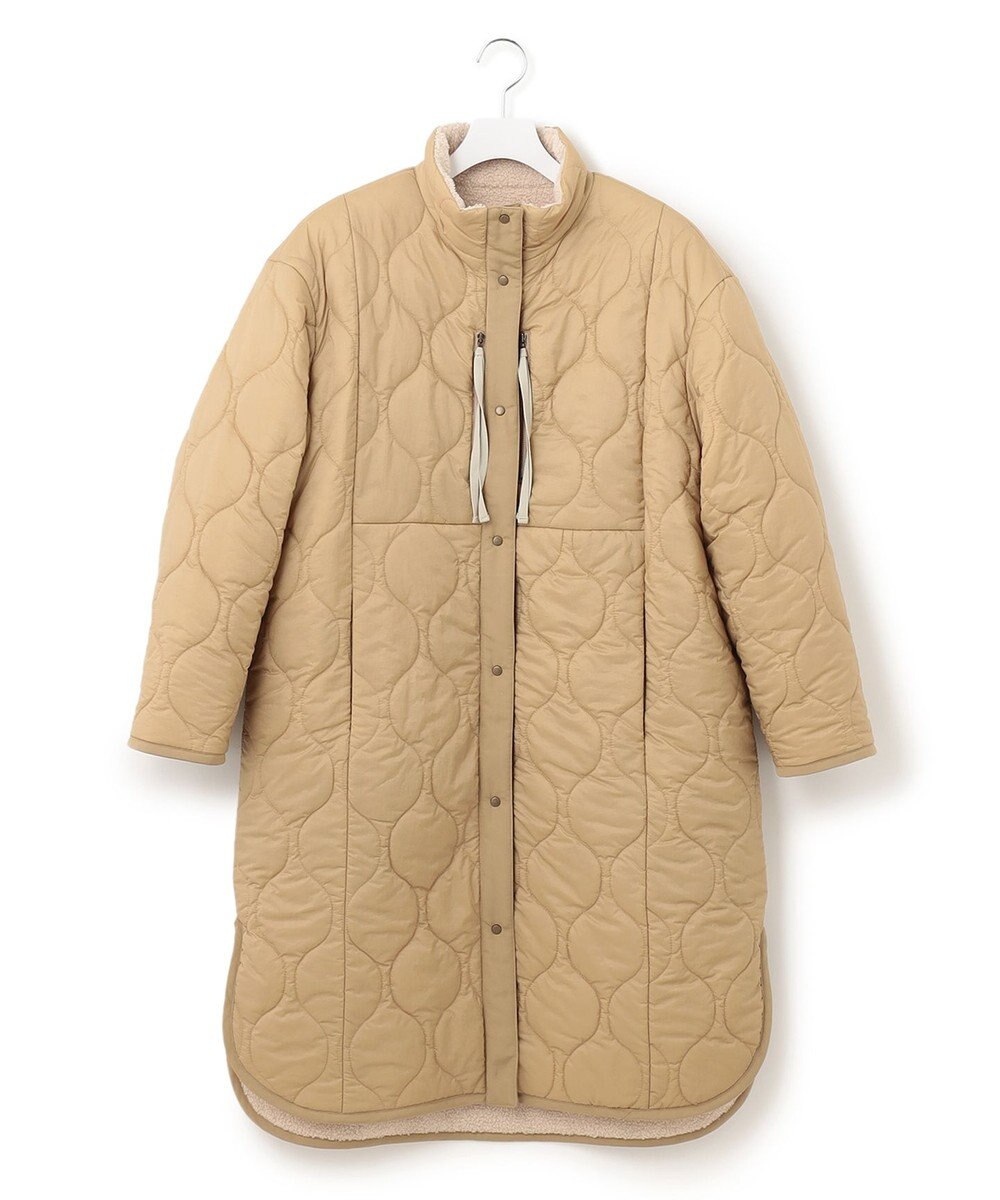 J.PRESS YORK STREET 【WOMEN】ロングキルトリバーシブルコート 