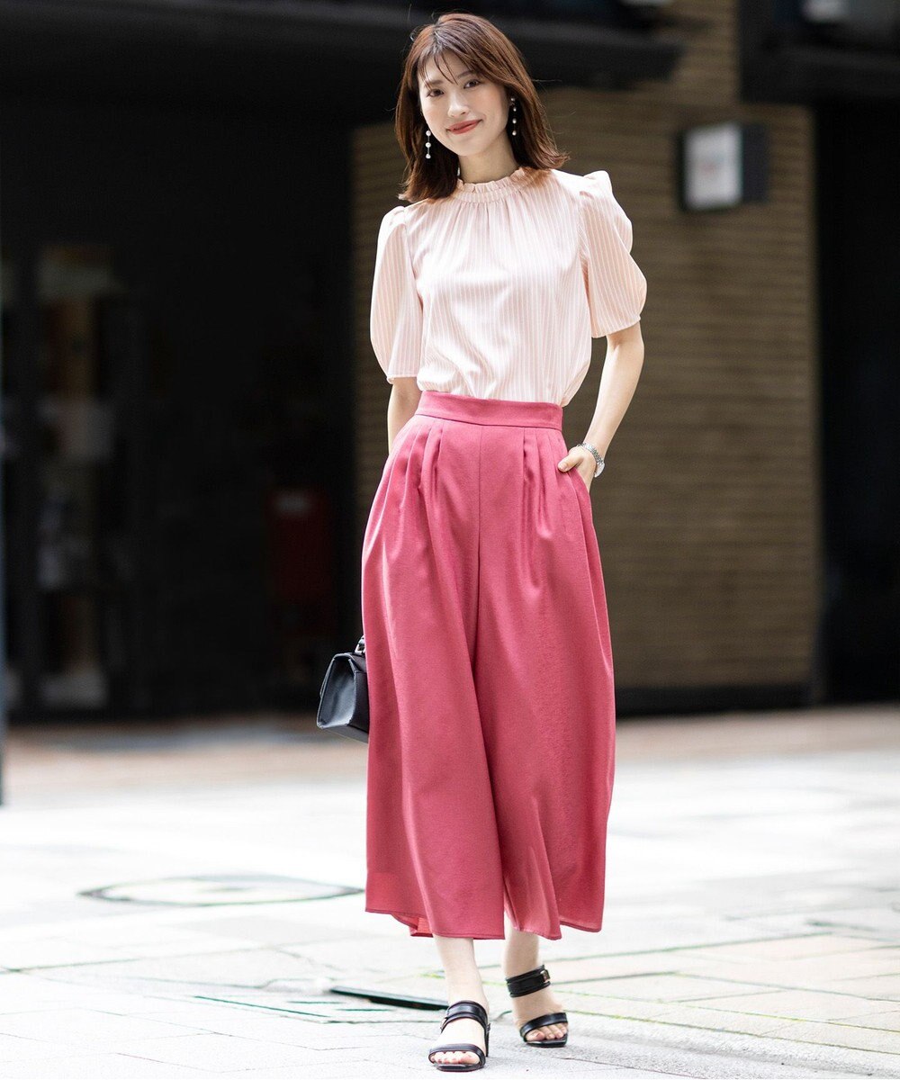 ANY SIS S 【洗える】フリルネックスタンド ブラウス 