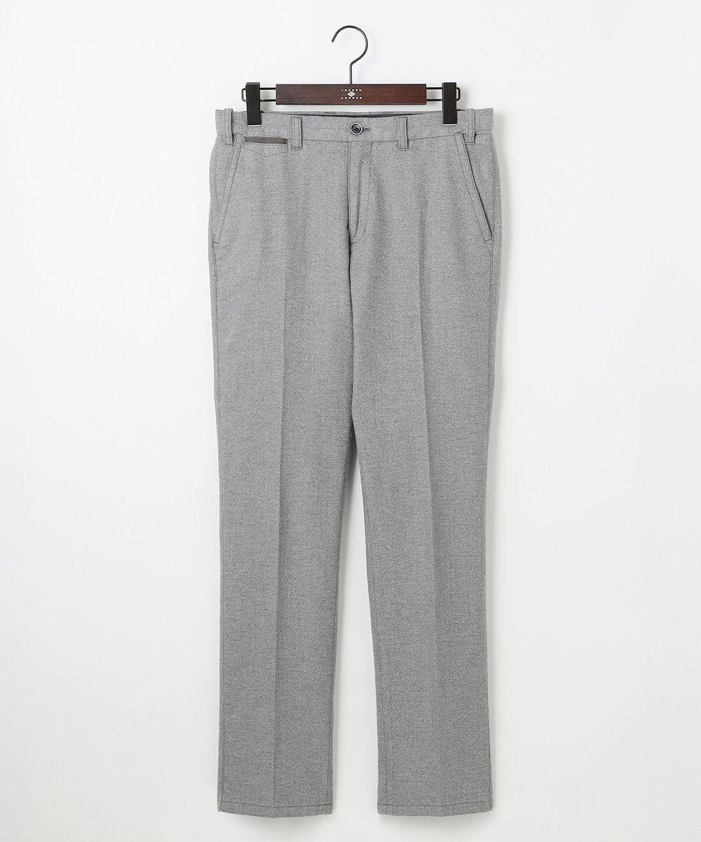 JOSEPH ABBOUD 【キングサイズ・ウエストも伸びる!オーガニックコットン使用】ムリネへリンボンストレッチ パンツ 