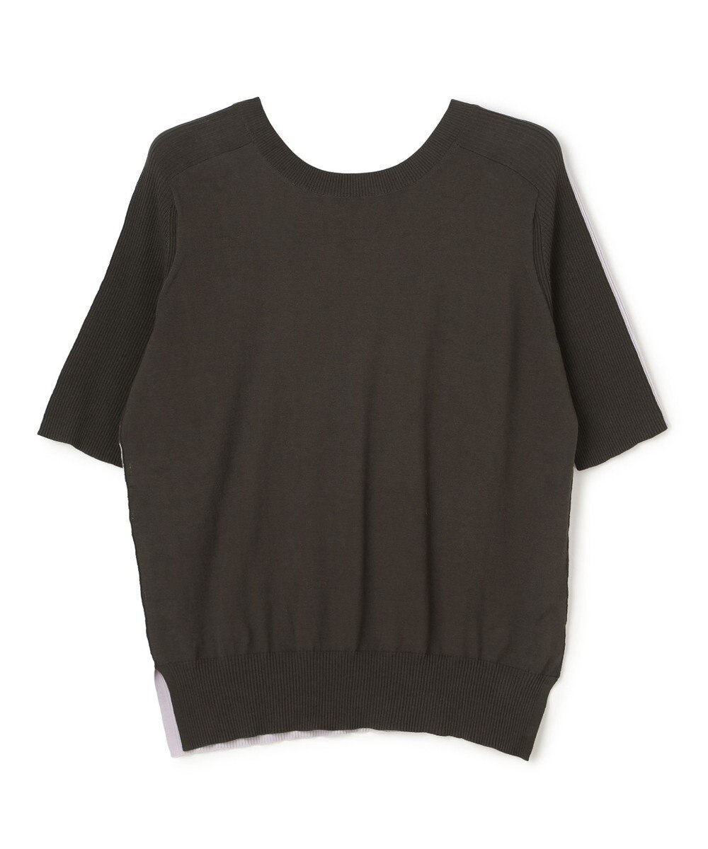 BEIGE， JULIE / コットンシルク 2WAY半袖ニット 