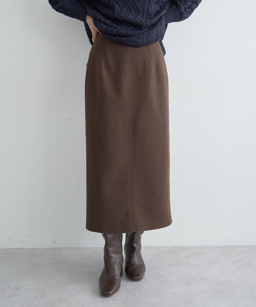 YECCA VECCA メルトンナロースカート 
