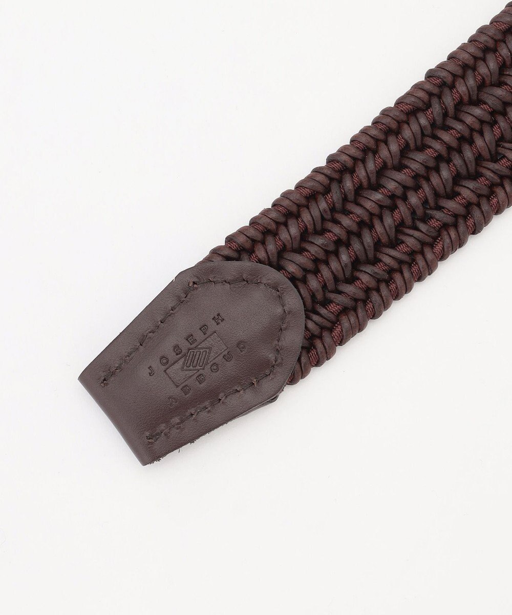 JOSEPH ABBOUD 【キングサイズ・イタリア素材・ストレッチ・日本製】メランジラウンドコードレザーベルト 26SSモデル 