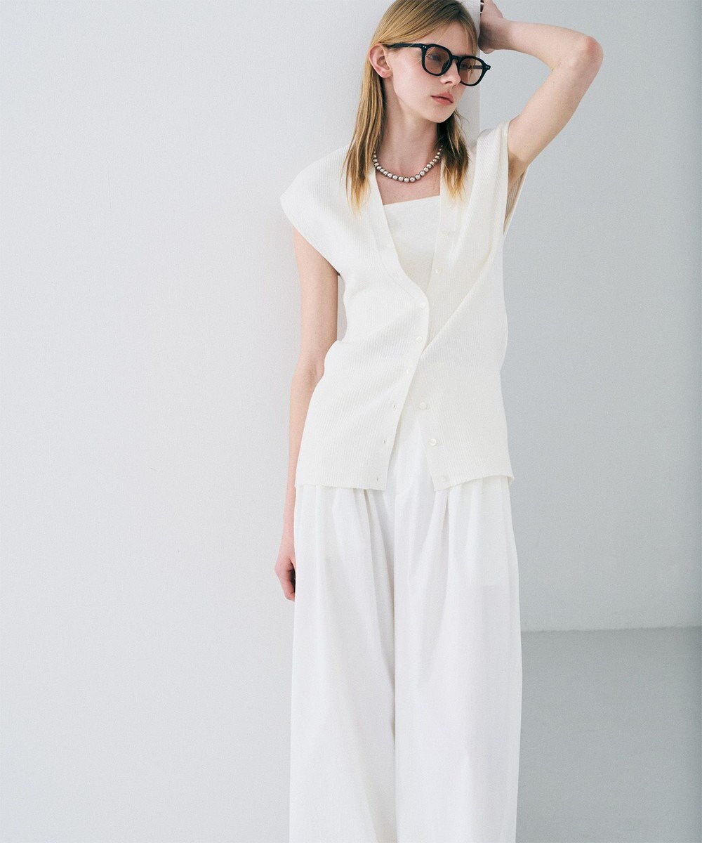 uncrave スムースニット 2WAYジレ 