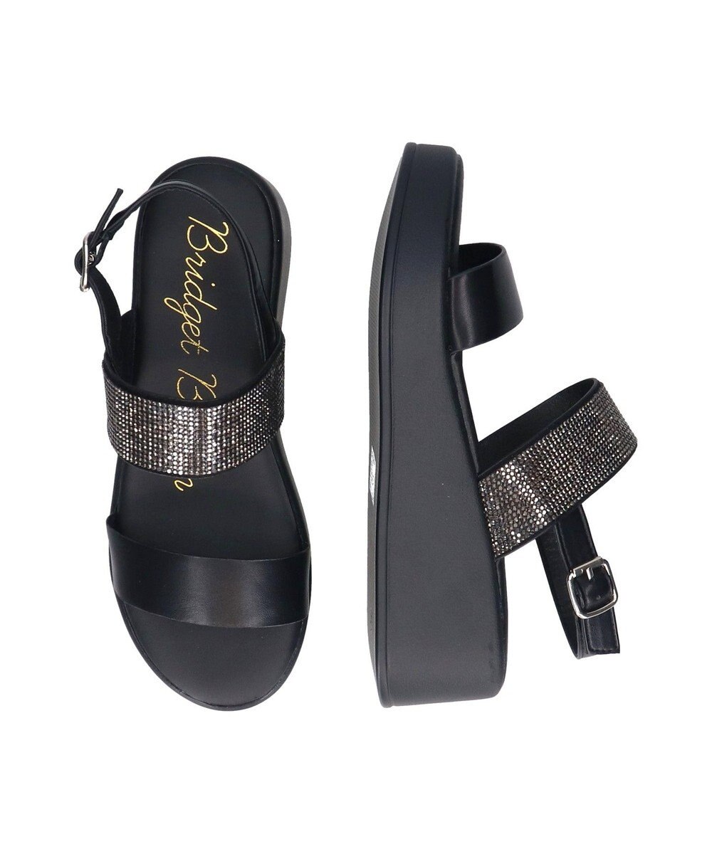 Bridget Birkin 【Bridget Birkin】キラキラバンドウェッジサンダル 