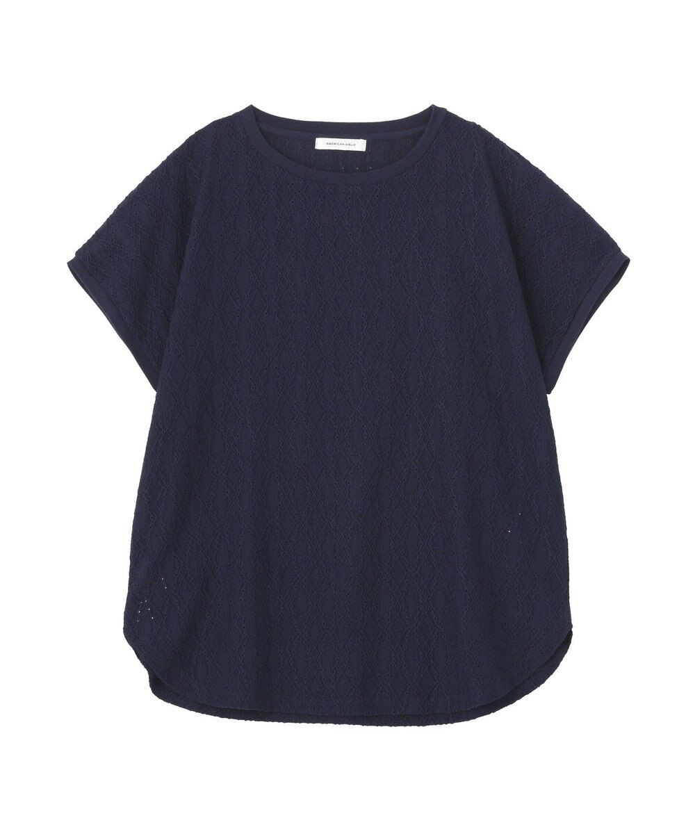AMERICAN HOLIC フレンチスリーブ総レースプルオーバー 