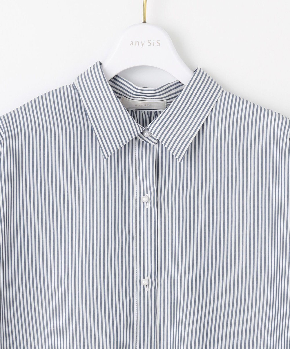 ANY SIS 【UVケア】イージーケアストライプ シャツ 
