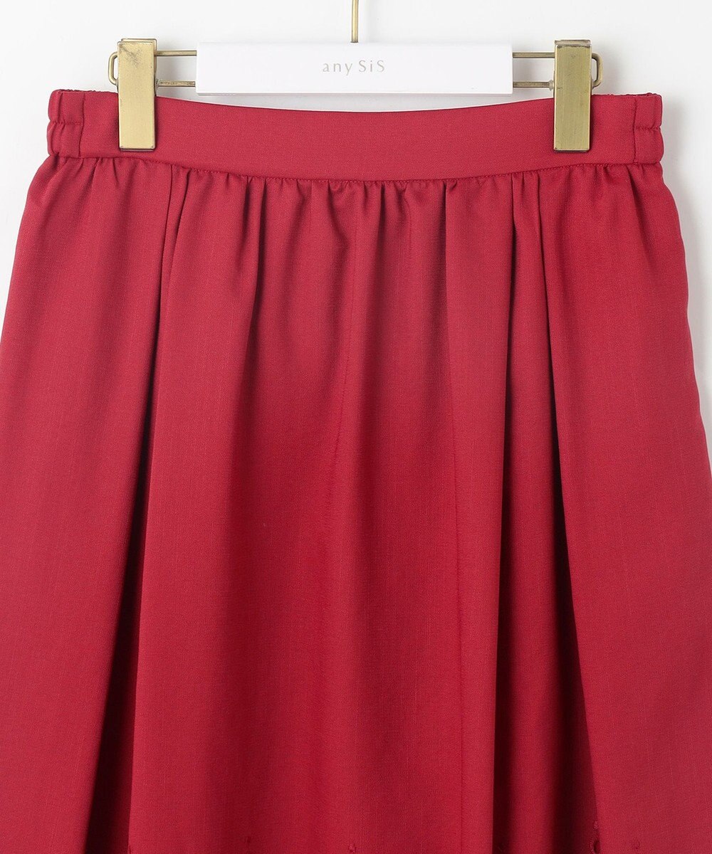 ANY SIS 【洗える】カットワークエンブロイダリー スカート 