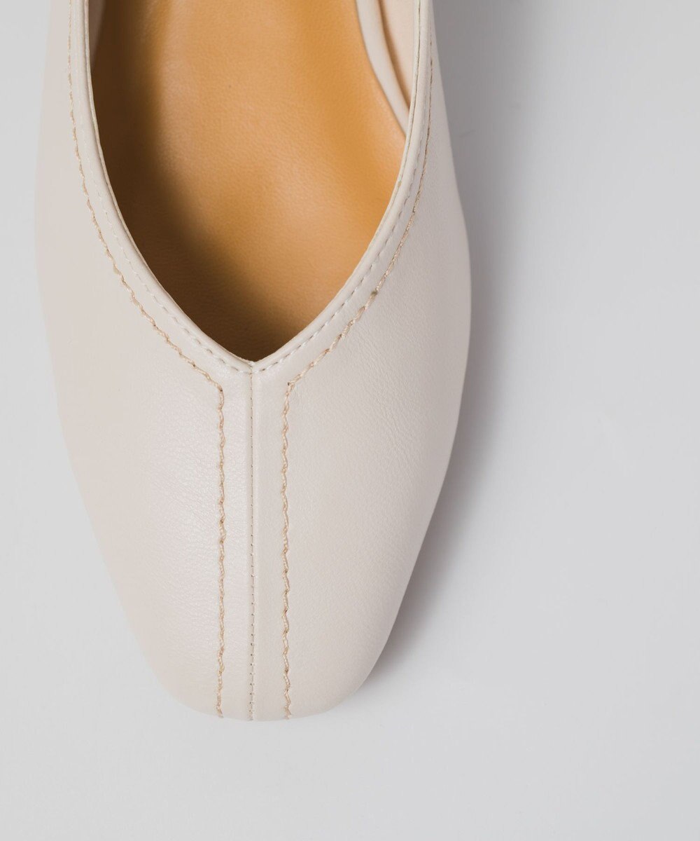 BONTRE 【PRECIEUX JOUET/プレシュウジュエ】デザインステッチVカットフラットパンプス 