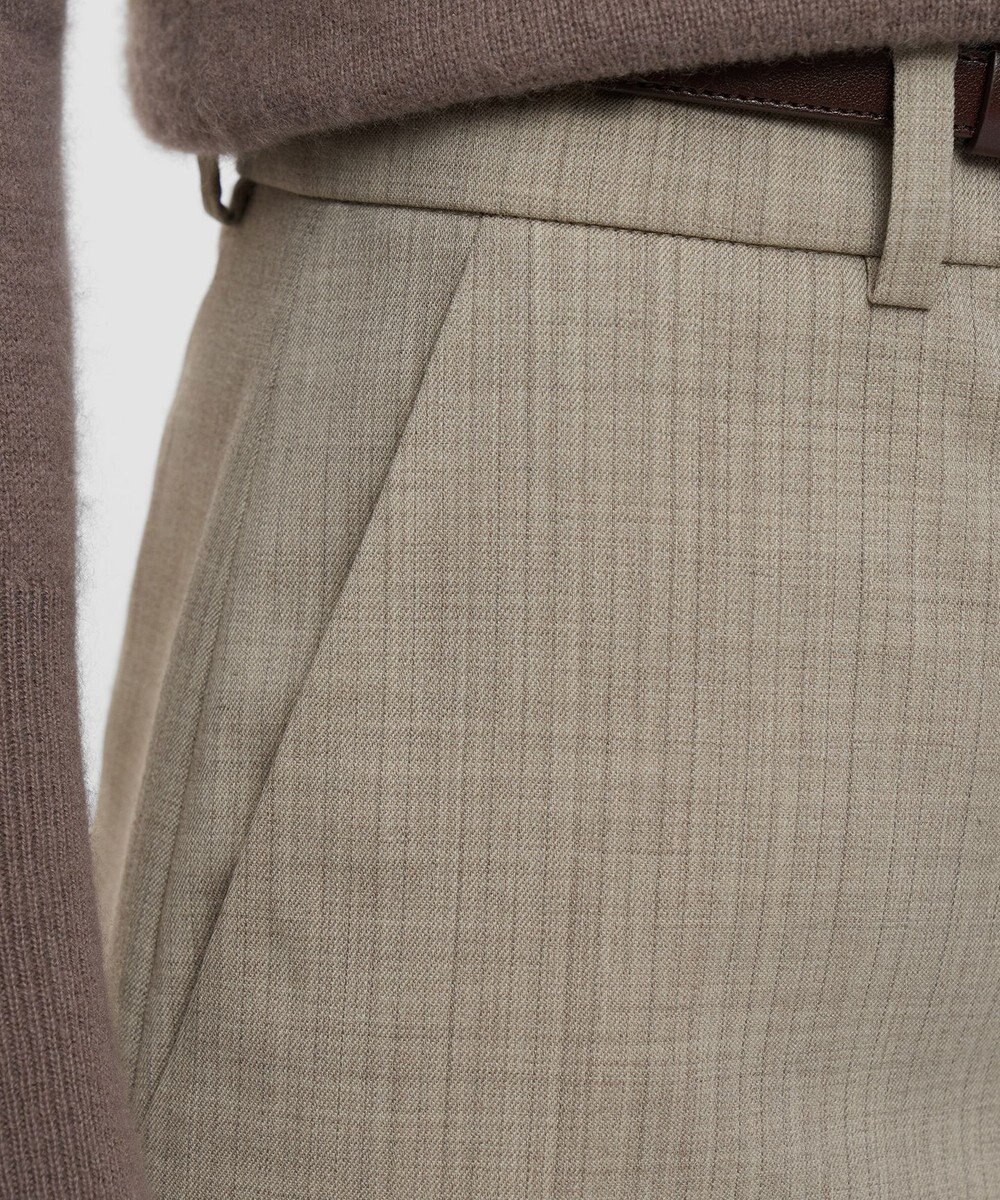 JOSEPH メランジストライプ　トラウザーズ 