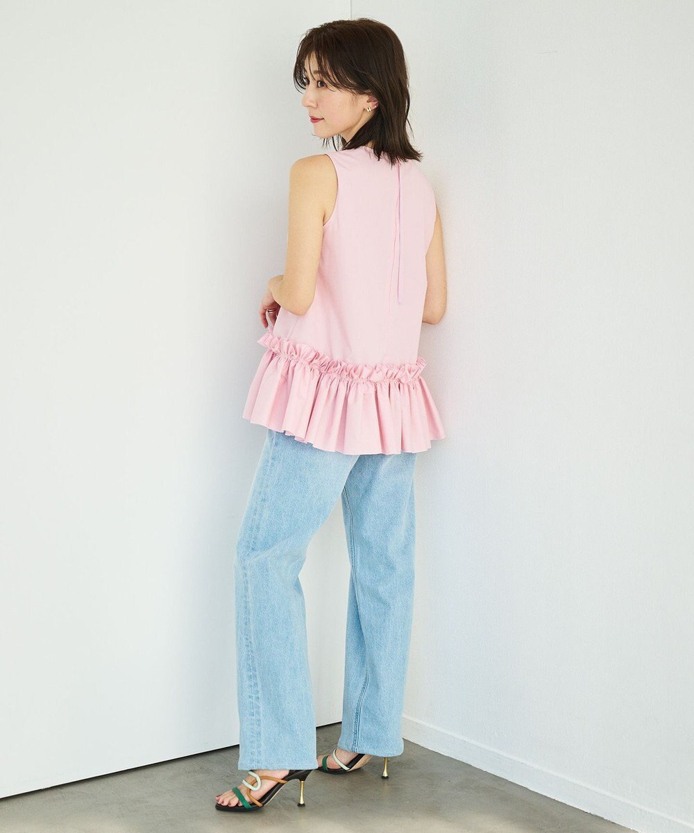 #Newans タックフリルヘムシャツ 