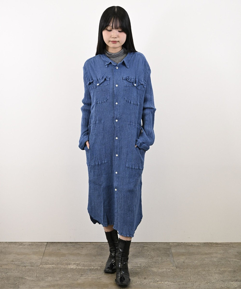 crêprie tsumori chisato creperie INDIGO SHIRT ONEPIECE クレプリ インディゴシャツワンピース 