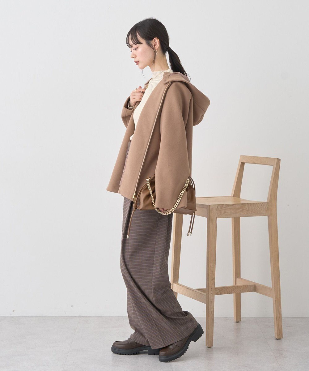 earth music&ecology ハイネックリブニットプルオーバー 