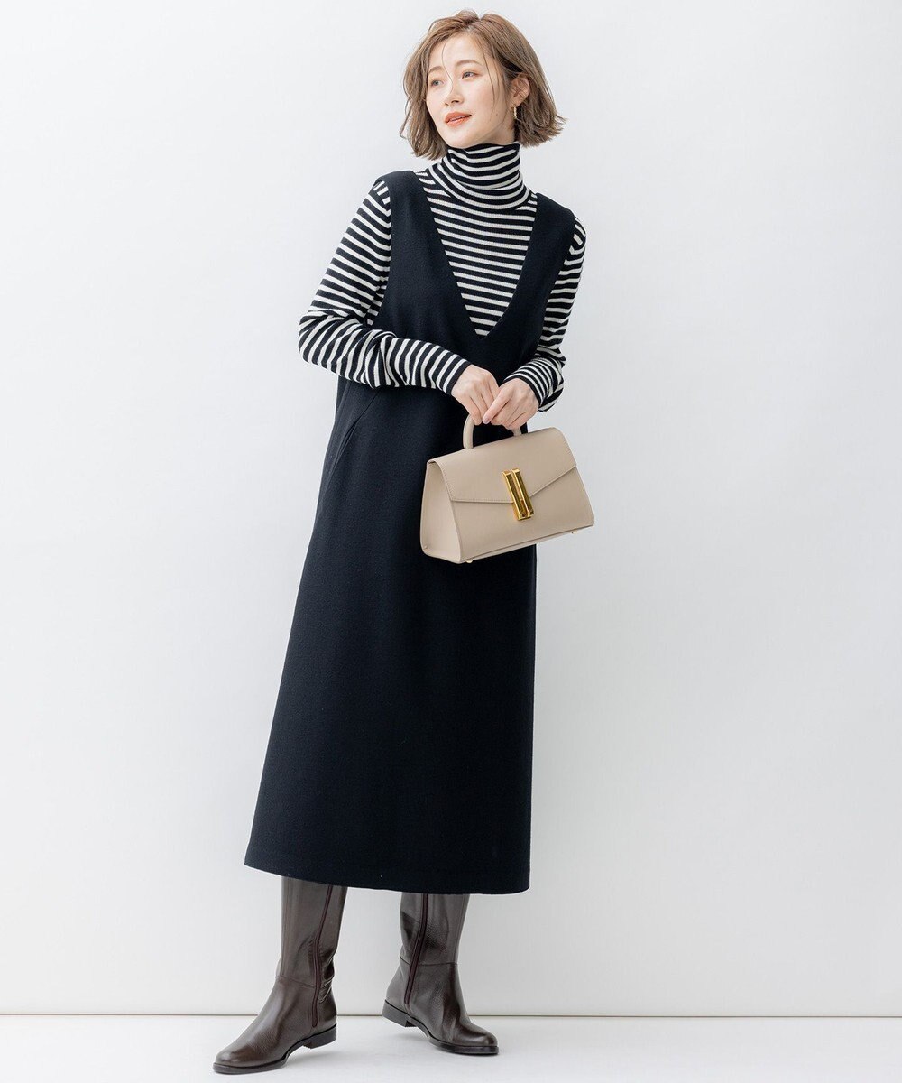 23区 ウールミルドジャージー ジャンパースカート 