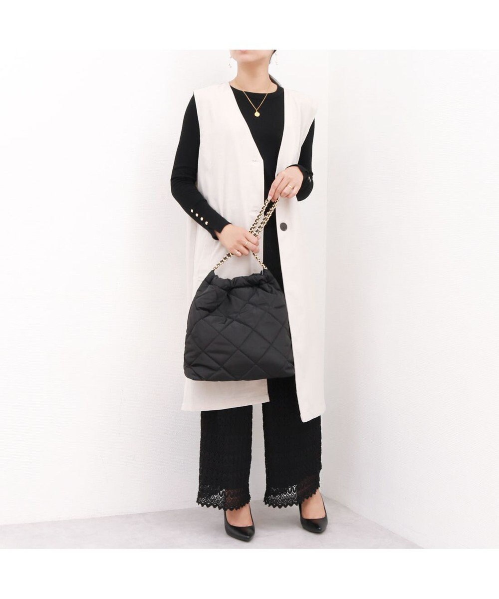 UNBILLION カシュカシュ cachecache / ナイロンキルティングチェーン手提げトート 