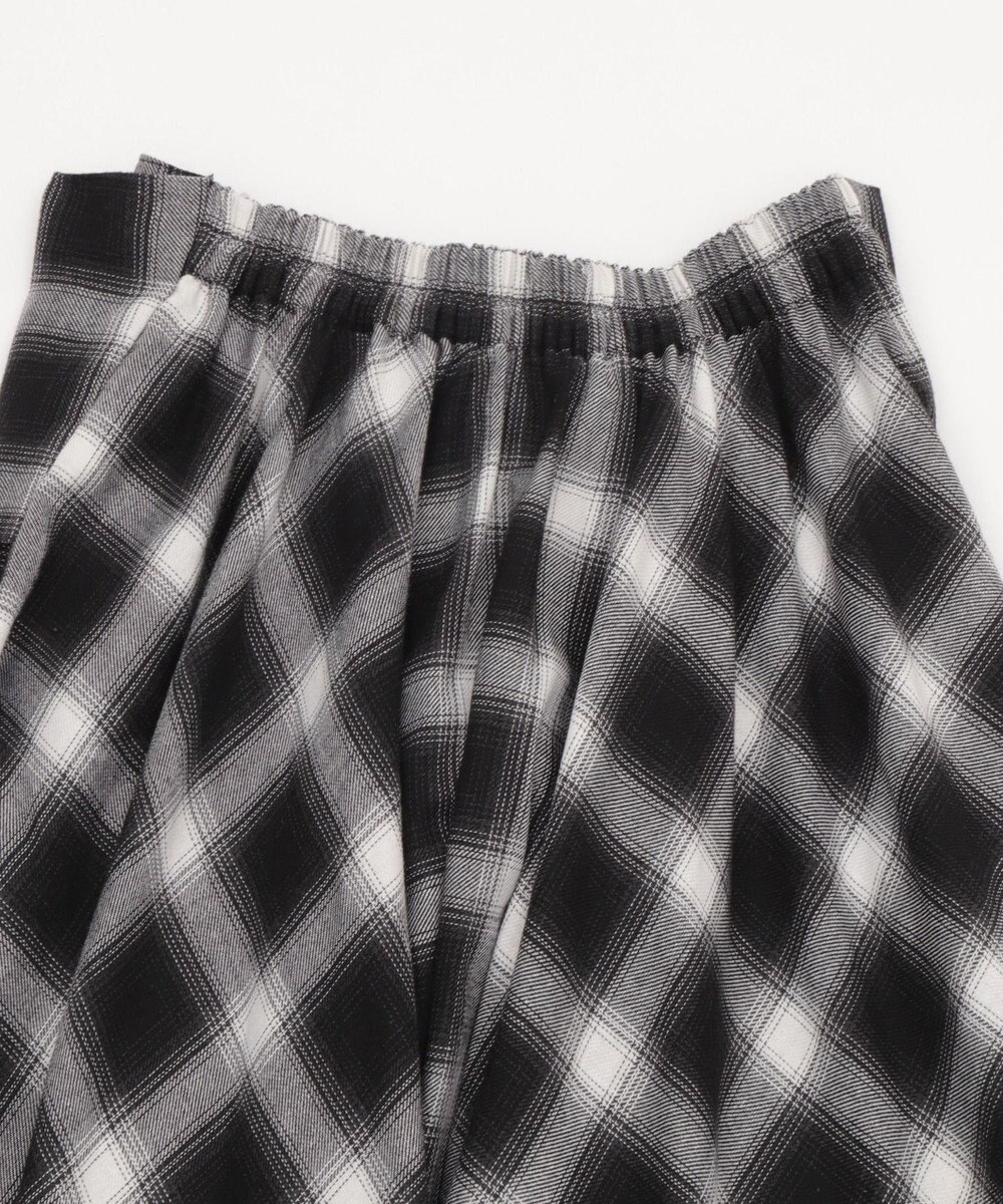 WEGO ネルシャツライクイレヘムロングスカート 