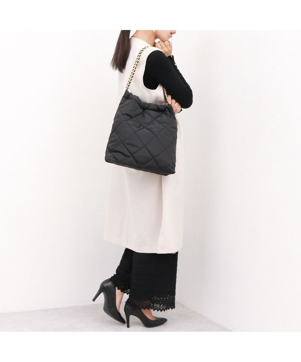 UNBILLION カシュカシュ cachecache / ナイロンキルティングチェーン手提げトート 