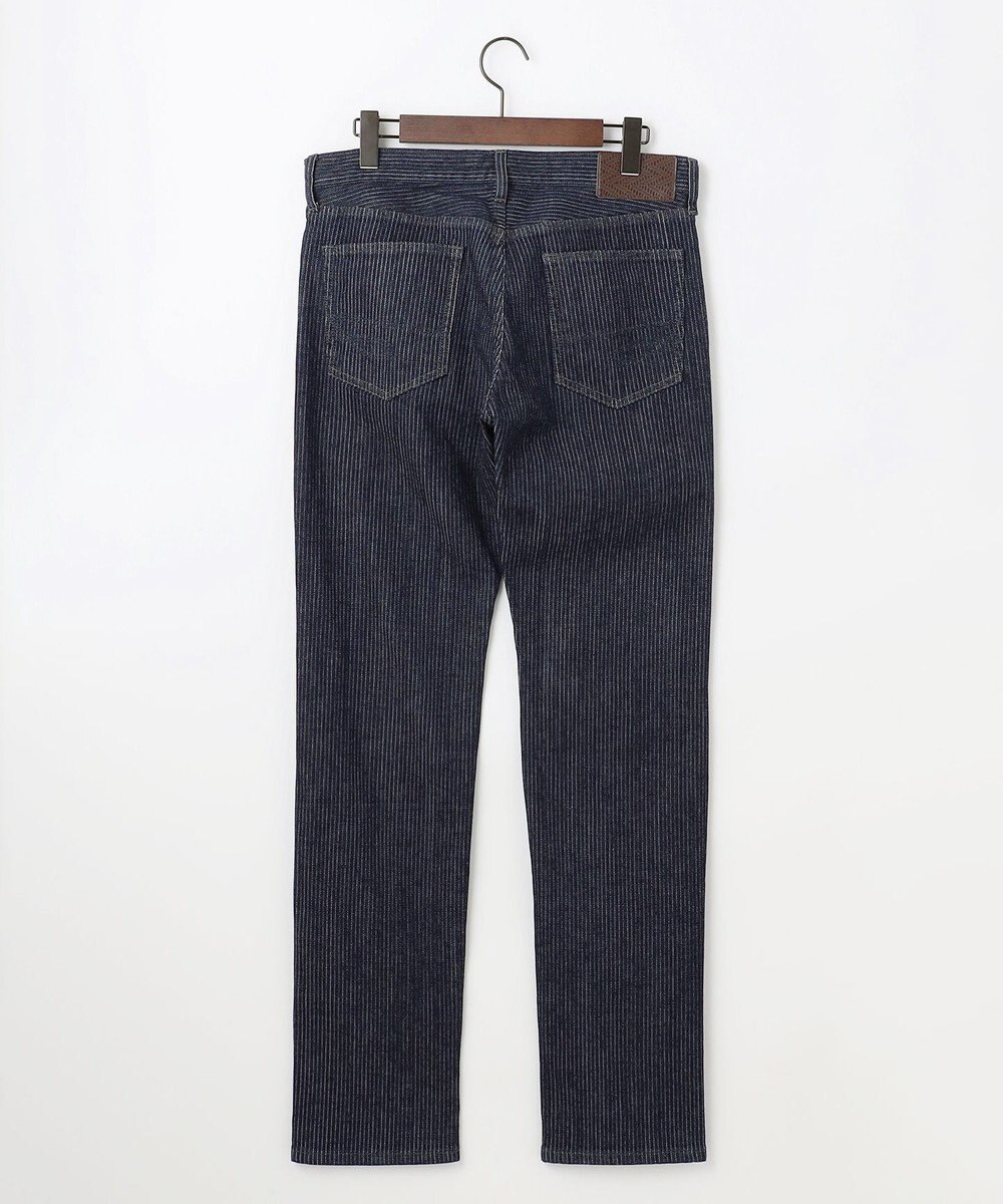 JOSEPH ABBOUD 【キングサイズ・ストレッチ/JAPANファブリック/きれいめ】ストライプジャカード デニム 