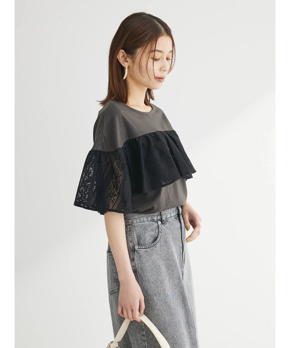 Green Parks ・ＳＵＧＡＲ　ＳＰＯＯＮ　レースフリルプルオーバー 