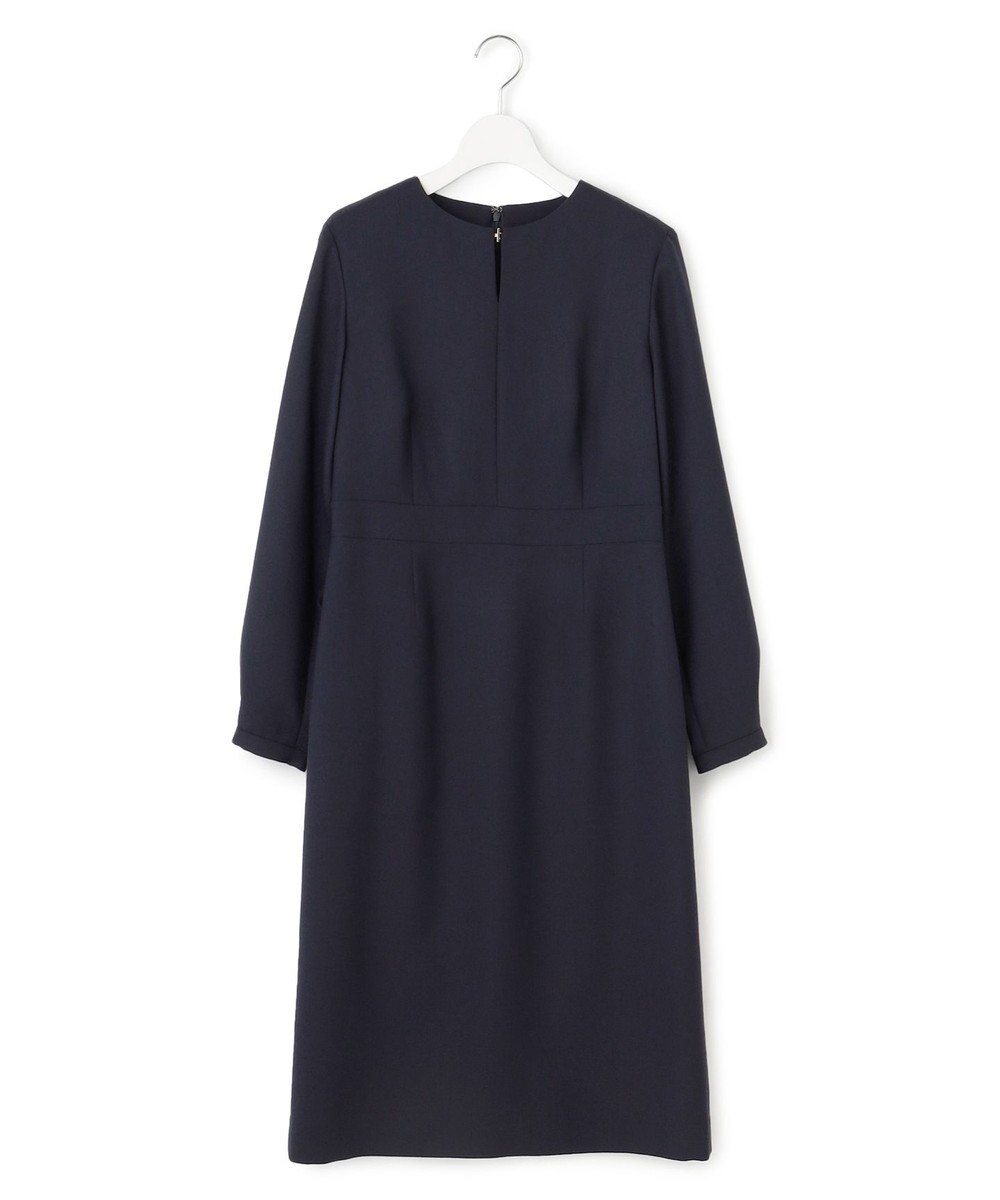 23区 L 【洗える】ウールミックスジョーゼット ワンピース 