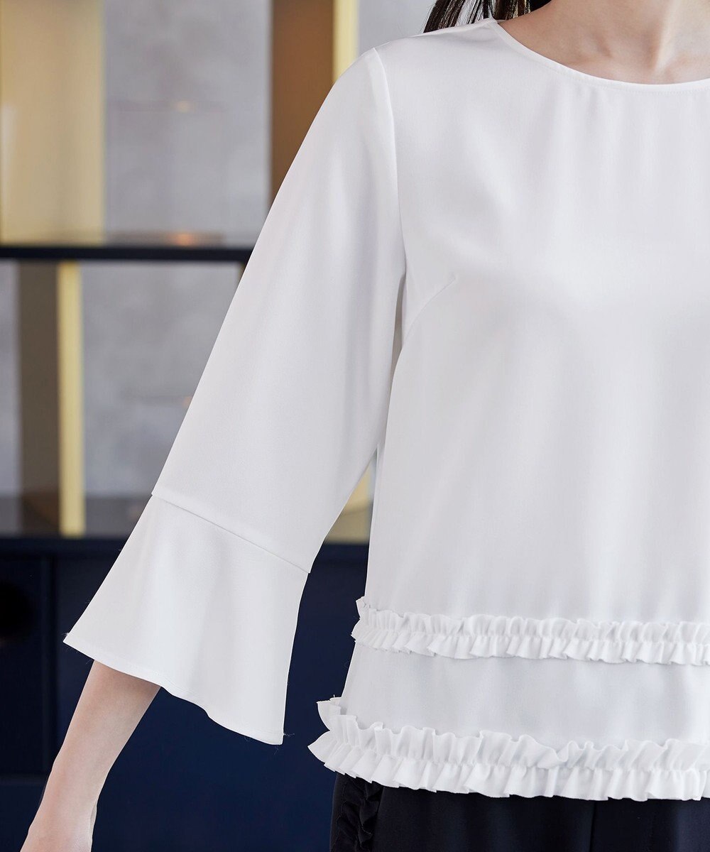 Tiaclasse L 【ブラウス×パンツ2点ット】フリルデザインセットアップ 