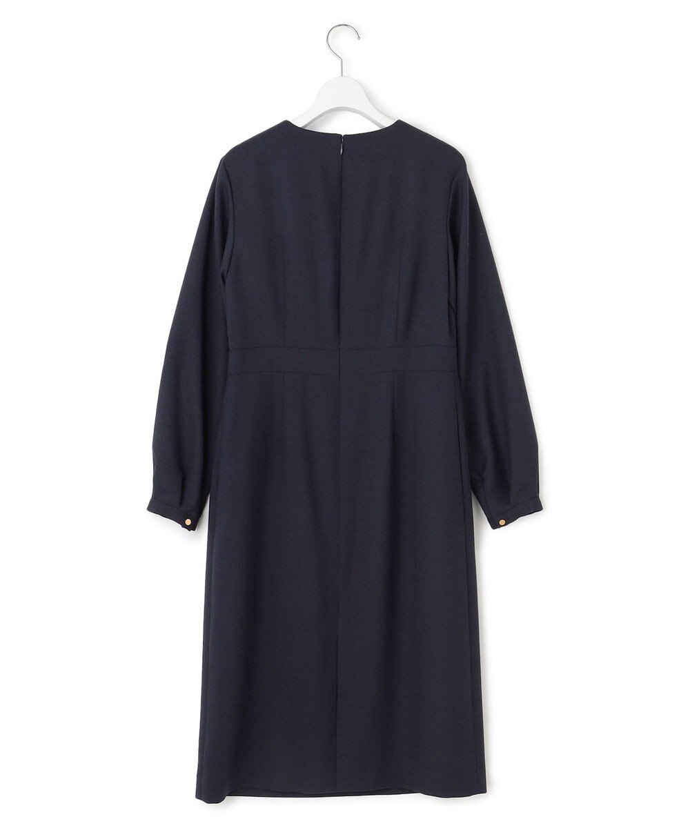 23区 L 【洗える】ウールミックスジョーゼット ワンピース 
