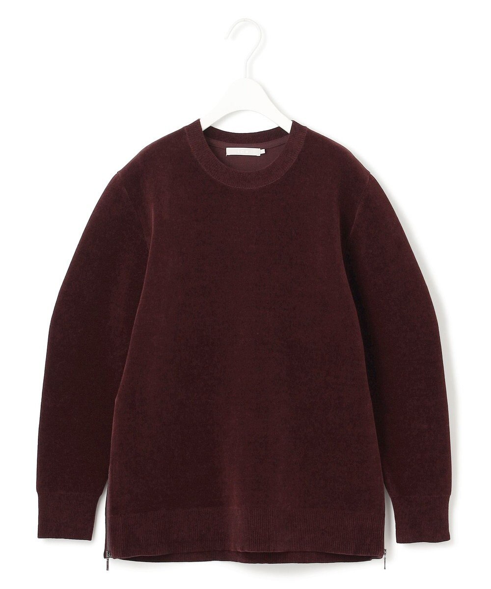 ICB L 【洗える】コットンシェニール コクーンスリーブニット 