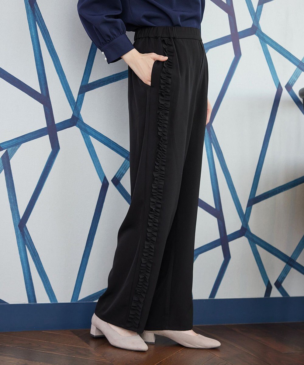 Tiaclasse L 【ブラウス×パンツ2点ット】フリルデザインセットアップ 