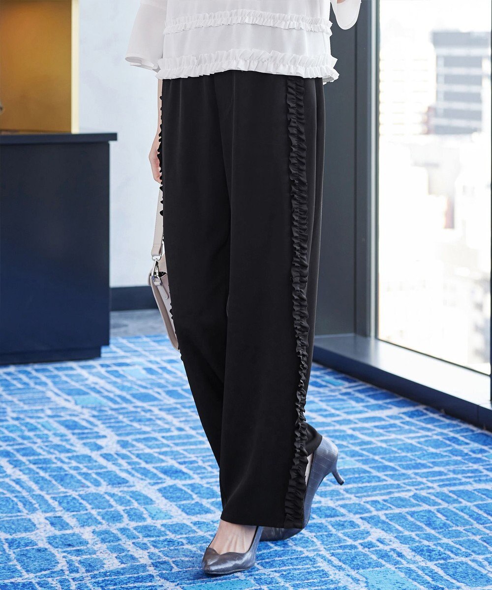 Tiaclasse L 【ブラウス×パンツ2点ット】フリルデザインセットアップ 