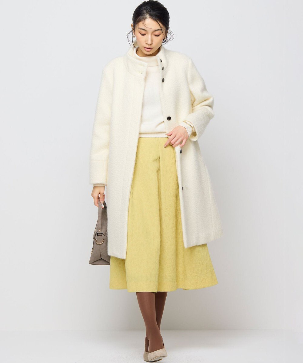 組曲 【WEB限定カラーあり】フラワーラメジャカード フレアスカート 