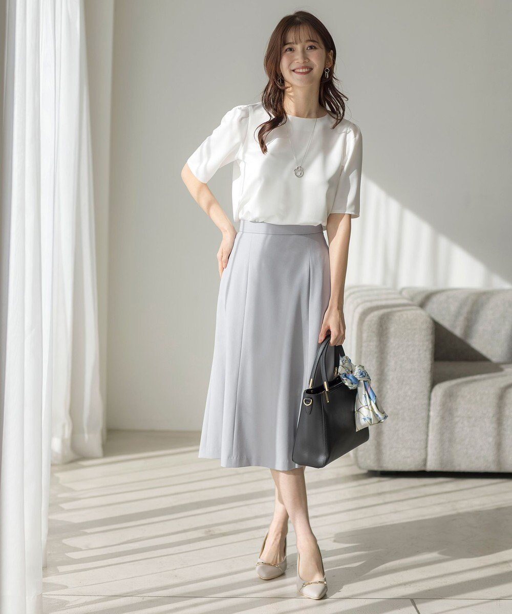 ANY SIS 【UVカット・接触冷感・吸水速乾】スマートビューティストレッチ  フレアスカート 