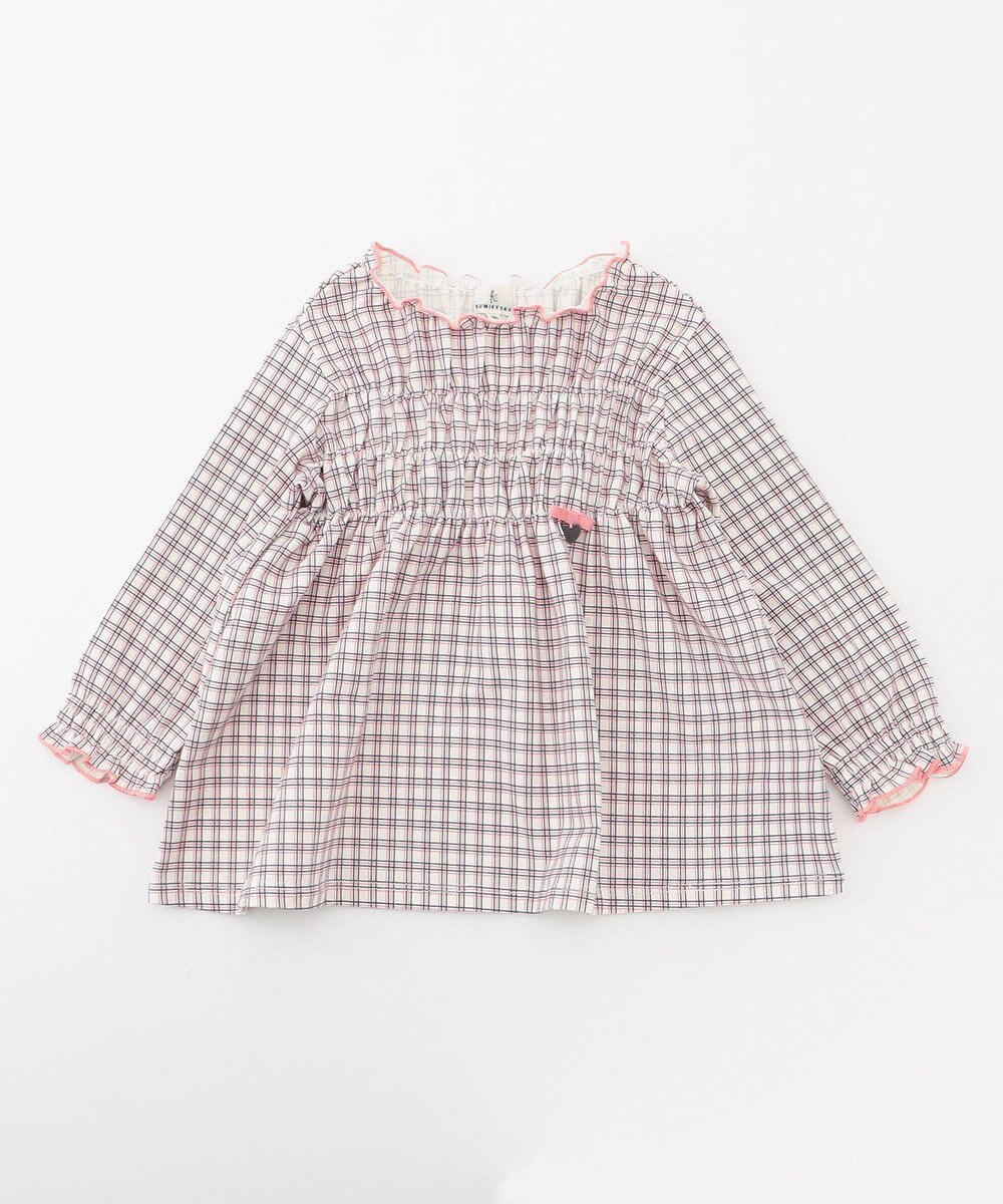 組曲 KIDS 【80-100cm】シャーリングブラウス Tシャツ 