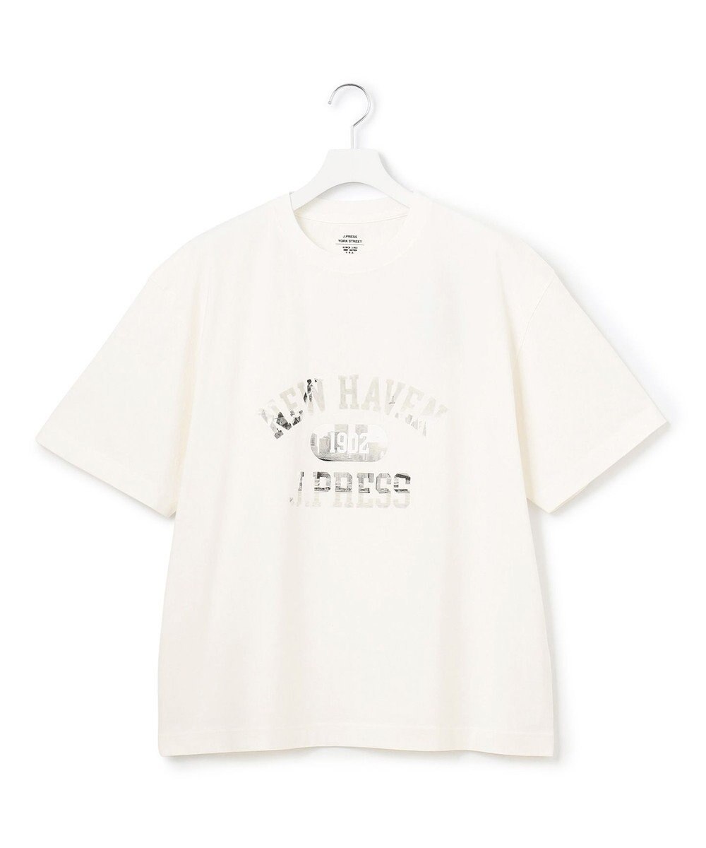 J.PRESS YORK STREET 【UNISEX】フォトプリント Tシャツ ”College Logo” 