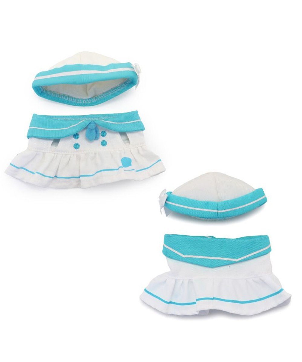 Mother garden しろたん ついてきちゃうマスコット用 着せ替え服  《マリン服 水色》 単品 