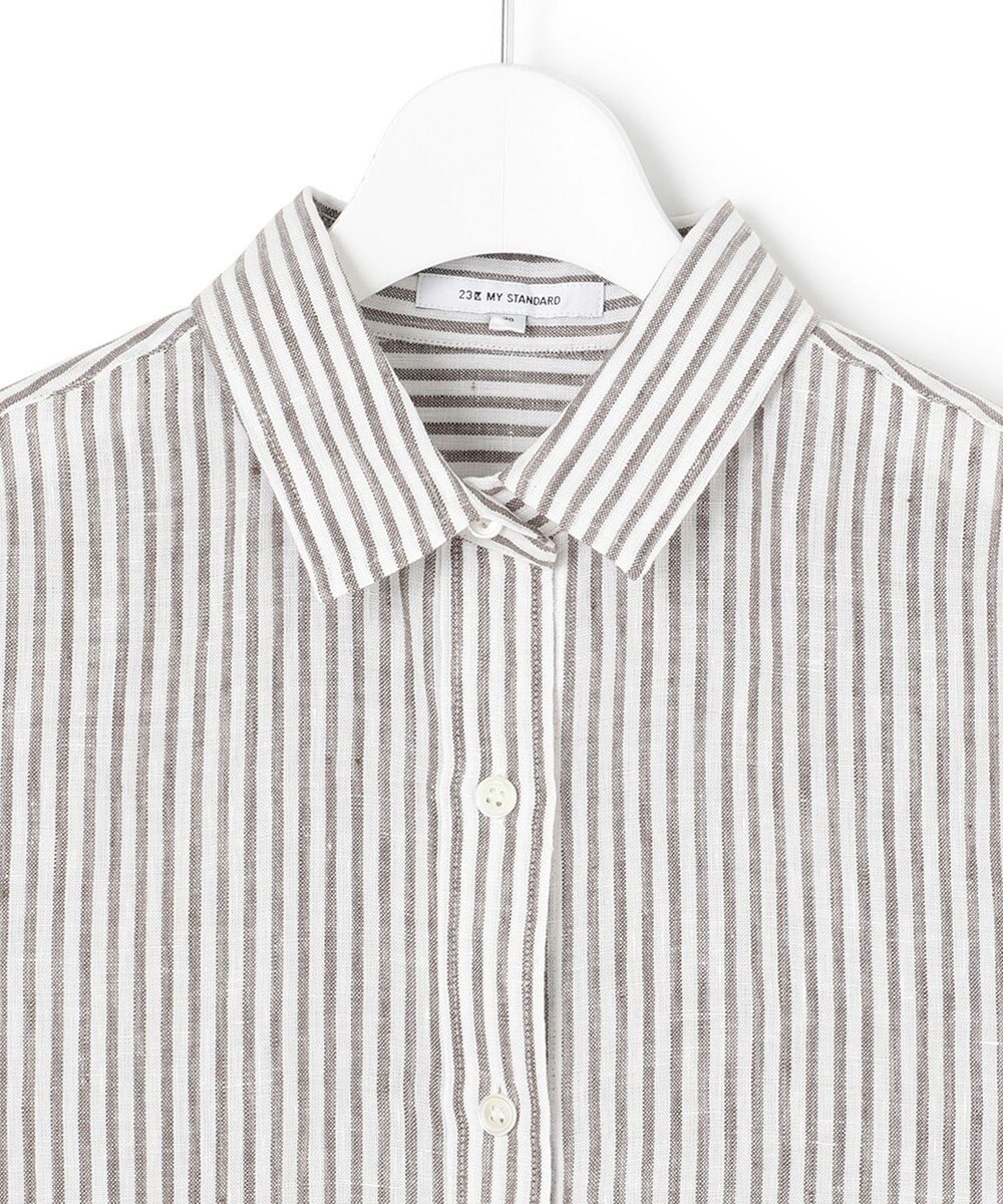 23区 L 【CLASSY. 9月号掲載/WEB限定カラーあり】LIBECO ベーシック シャツ 